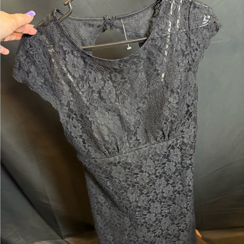 Elegant Black Lace Dress